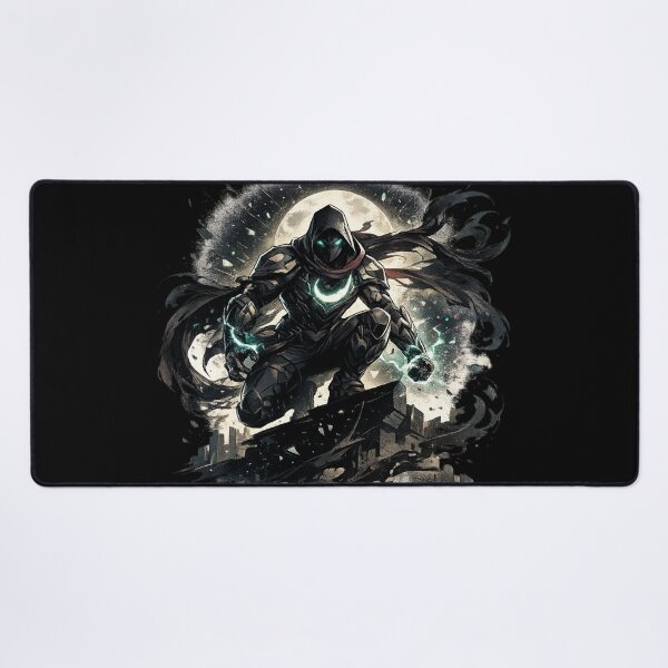 Item preview, Moon Shadow Warrior Dark Hooded Mystic Energy Hero designed and sold by irfanshikh.