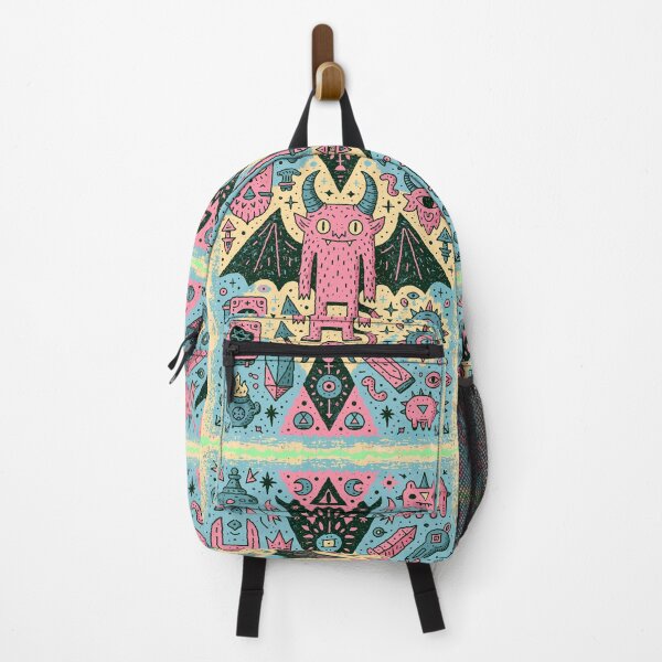 Item preview, Playful Pink Demon Mystic Symbols Design designed and sold by Romgora.