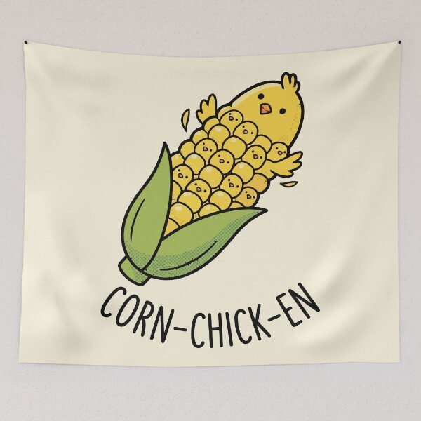 Item preview, Corn Chick En Funny Chicken Corn On The Cob Food Pun designed and sold by Amir Faysal.