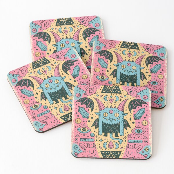 Item preview, Psychedelic Occult Symbols Demon Doodle Art designed and sold by Romgora.
