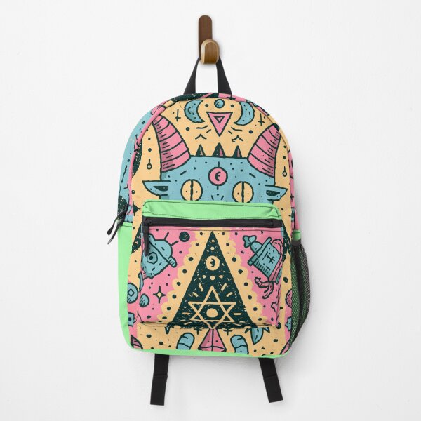 Item preview, Psychedelic Occult Symbols Demon Doodle Art designed and sold by Romgora.