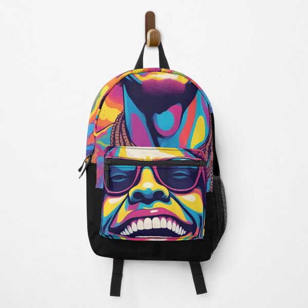 Item preview, Psychedelic Smiling Man Portrait Trippy Vibrant Retro Pop Art Illustration designed and sold by mijaczeek.