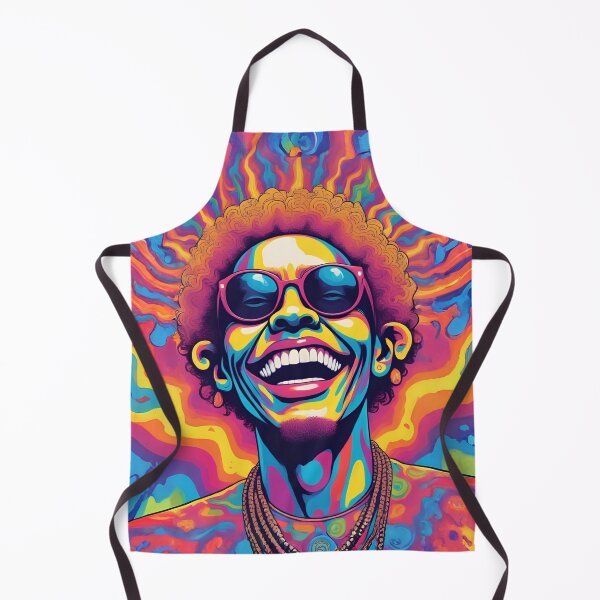 Item preview, Psychedelic Smiling Man Portrait Trippy Vibrant Retro Pop Art Illustration designed and sold by mijaczeek.