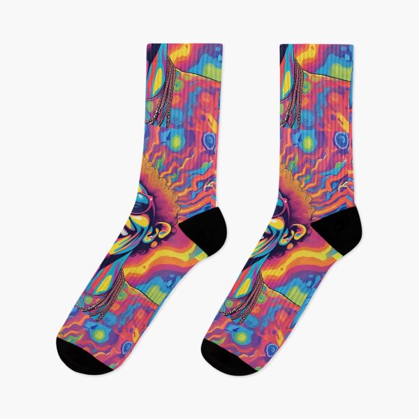 Item preview, Psychedelic Smiling Man Portrait Trippy Vibrant Retro Pop Art Illustration designed and sold by mijaczeek.