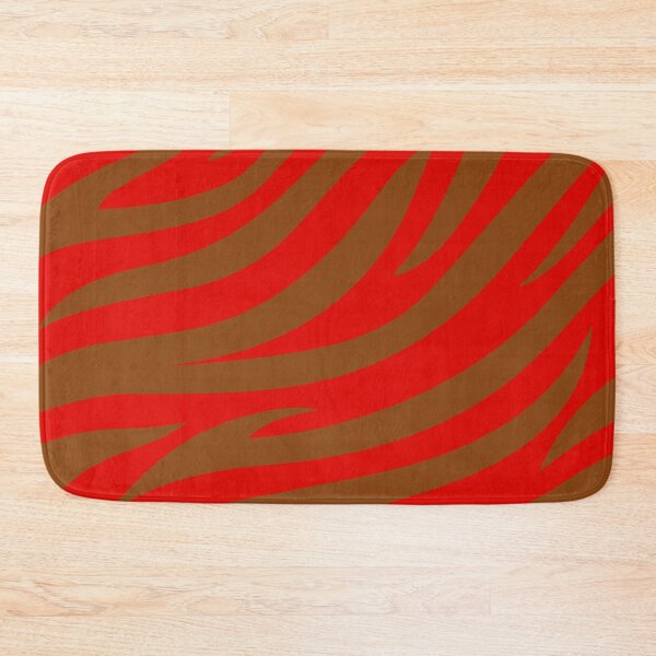Item preview, Modern Graphic Zebra Print Pattern | Red & Brown designed and sold by Frohyou.