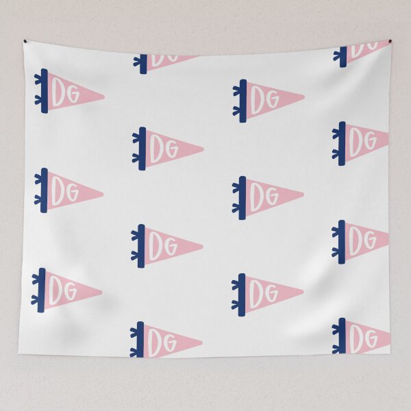 Item preview, DG pennant designed and sold by Jaina Designs.