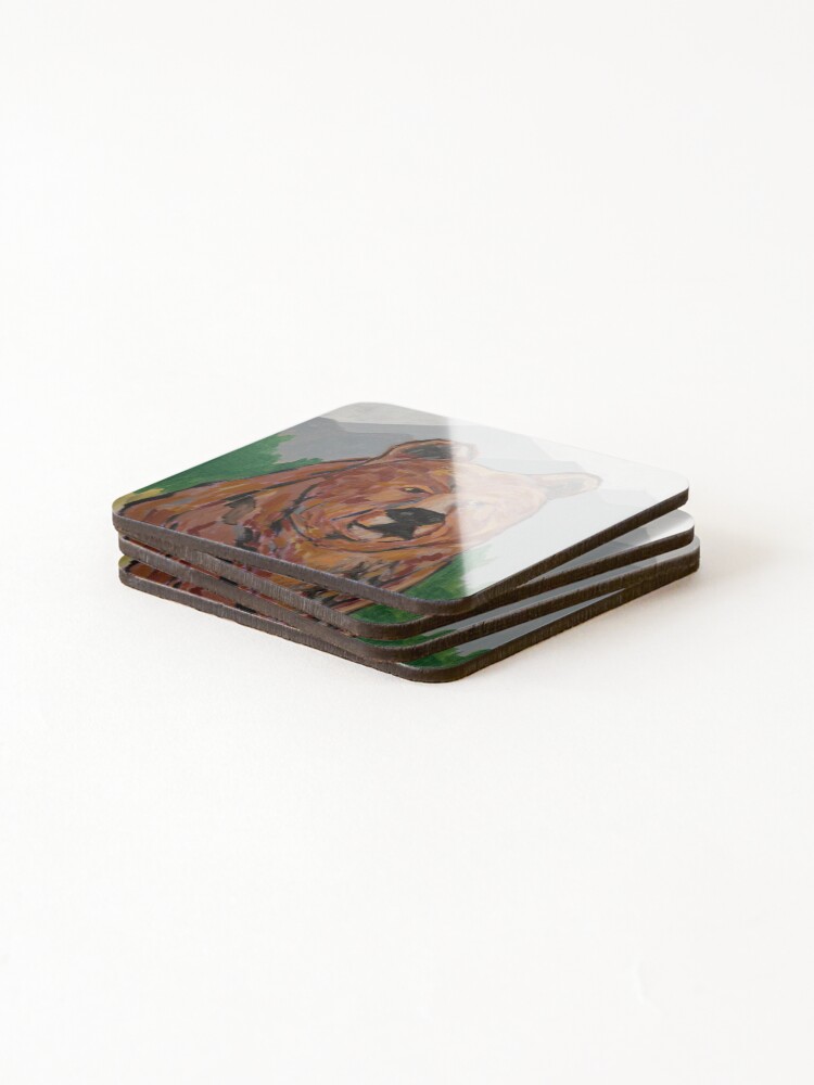 Thumbnail 4 of 5, Coasters (Set of 4), PAPA BEAR designed and sold by RudyYoder.
