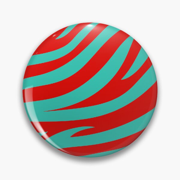Item preview, Modern Graphic Zebra Print Pattern | Red & Teal designed and sold by Frohyou.