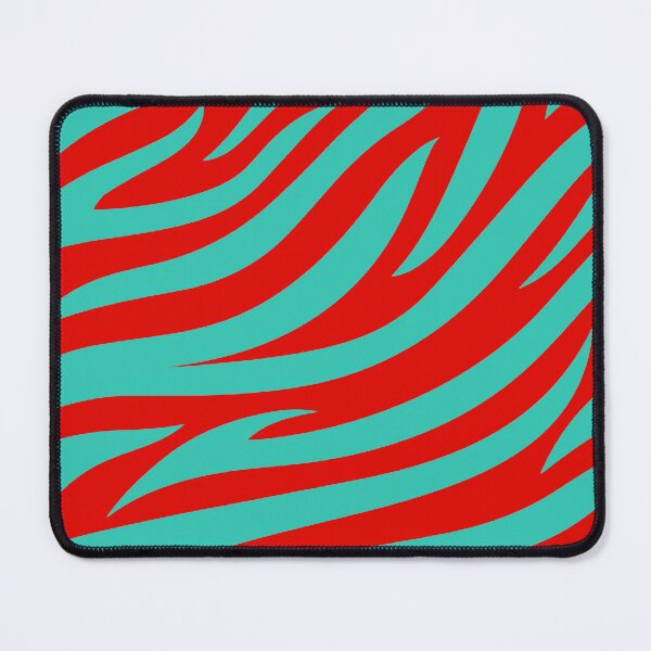 Item preview, Modern Graphic Zebra Print Pattern | Red & Teal designed and sold by Frohyou.
