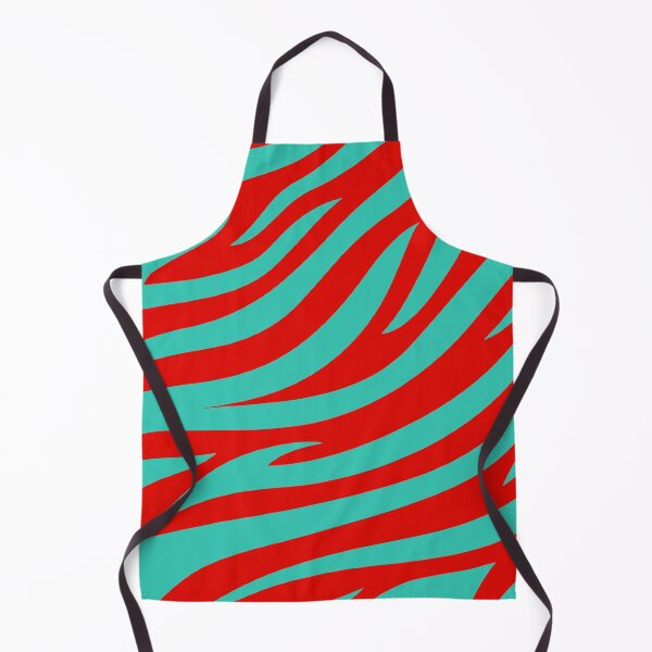 Item preview, Modern Graphic Zebra Print Pattern | Red & Teal designed and sold by Frohyou.