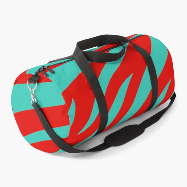 Item preview, Modern Graphic Zebra Print Pattern | Red & Teal designed and sold by Frohyou.