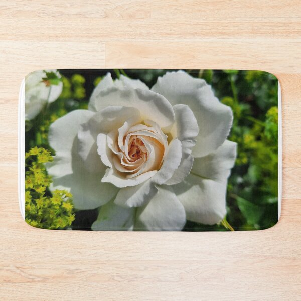 Item preview, Cream White Rose Garden Photo designed and sold by FoxPix.