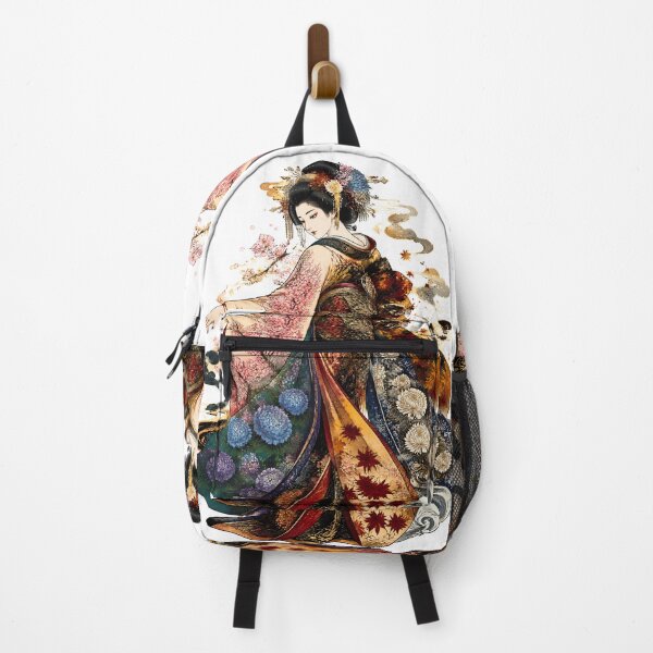 Item preview, Geisha of the Four Seasons – Japanese Floral Kimono Art designed and sold by kaxymax.