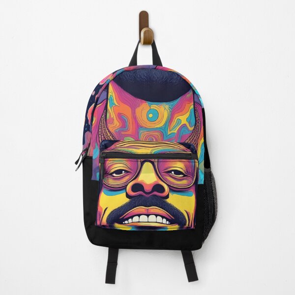 Item preview, Psychedelic Smiling Man Portrait Trippy Vibrant Retro Pop Art Illustration designed and sold by mijaczeek.