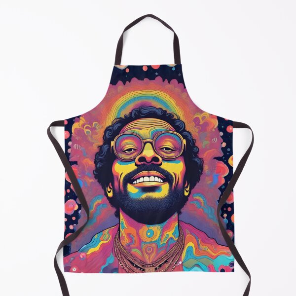 Item preview, Psychedelic Smiling Man Portrait Trippy Vibrant Retro Pop Art Illustration designed and sold by mijaczeek.