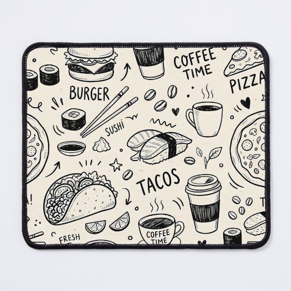 Item preview, Food Cute Space Astronaut Rocket Galaxy Planet Pattern designed and sold by ART ATTACK ZONE.
