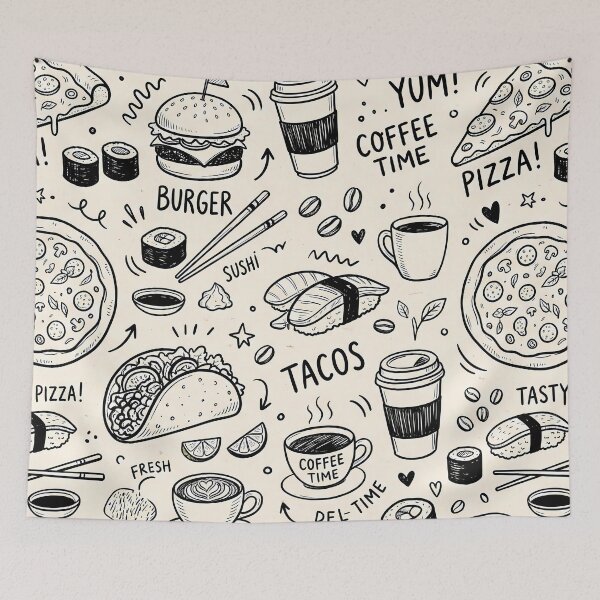 Item preview, Food Cute Space Astronaut Rocket Galaxy Planet Pattern designed and sold by ART ATTACK ZONE.