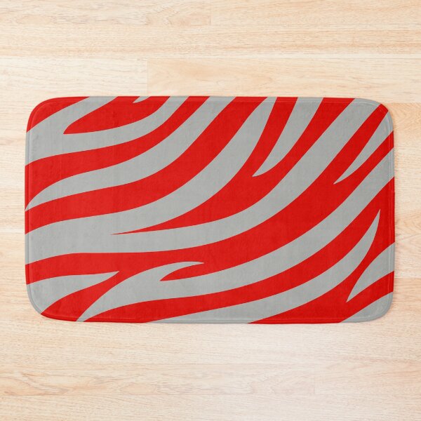 Item preview, Modern Graphic Zebra Print Pattern | Red & Gray designed and sold by Frohyou.