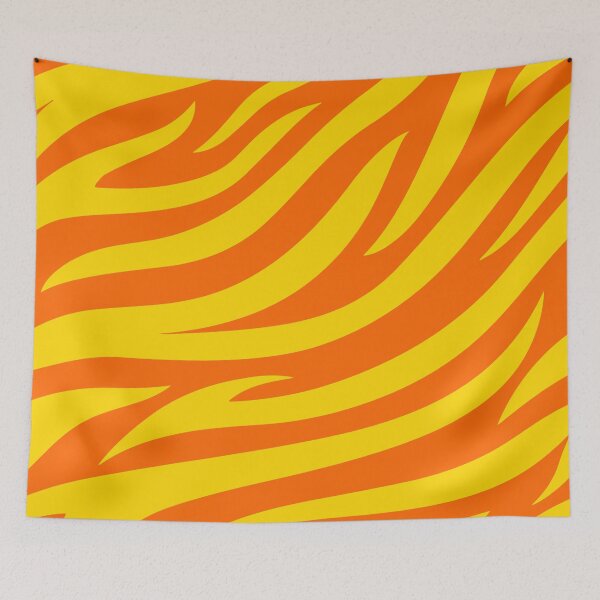 Item preview, Modern Graphic Zebra Print Pattern | Orange & Yellow designed and sold by Frohyou.