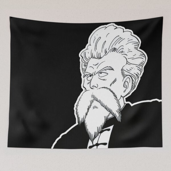 Item preview, Classic Sensei Serious Look - Vintage Anime Ink Illustration designed and sold by Billy Morfo™.