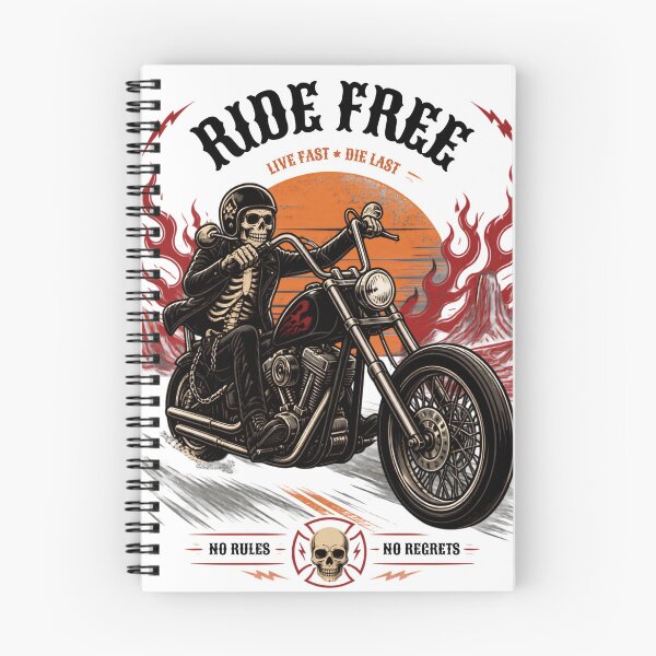 Item preview, Ride Free Motorcycle Skeleton designed and sold by SonaGear.