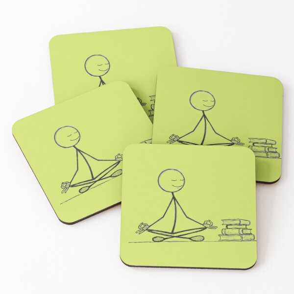 Item preview, Stickman Yoga – Funny Minimalist Yoga Pose Illustration | Modern Hobby Cartoon designed and sold by harmzk90.