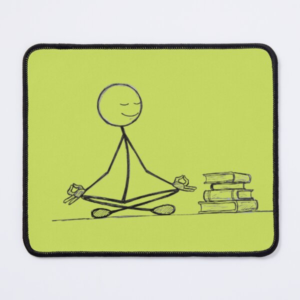 Item preview, Stickman Yoga – Funny Minimalist Yoga Pose Illustration | Modern Hobby Cartoon designed and sold by harmzk90.