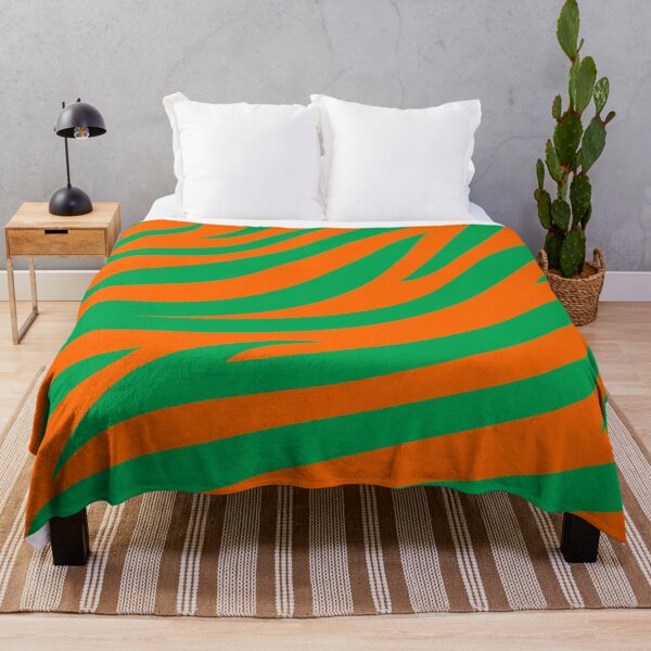 Item preview, Modern Graphic Zebra Print Pattern | Orange & Green designed and sold by Frohyou.