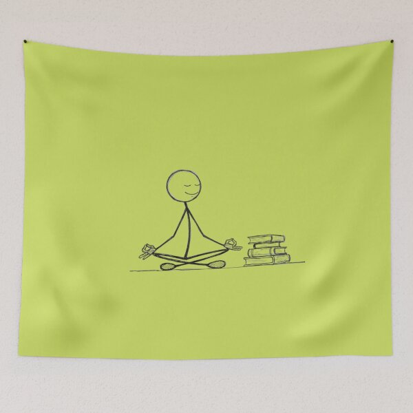 Item preview, Stickman Yoga – Funny Minimalist Yoga Pose Illustration | Modern Hobby Cartoon designed and sold by harmzk90.