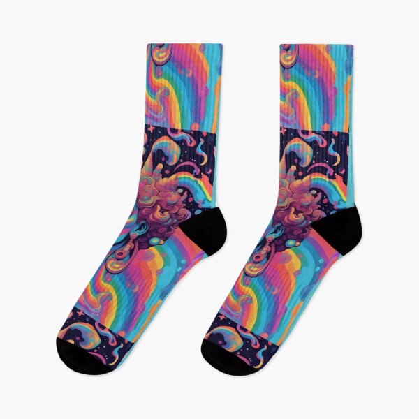 Item preview, Copy of Psychedelic Smiling Woman Portrait Trippy Vibrant Retro Pop Art Illustration designed and sold by mijaczeek.