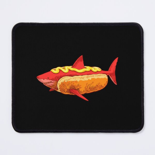 Item preview, Shark Hot Dog - Food Mashup - Mustard designed and sold by a2ungugu.