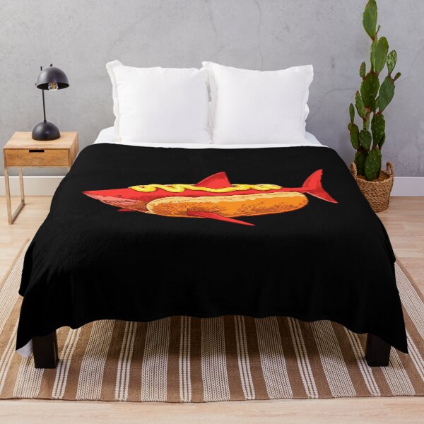 Item preview, Shark Hot Dog - Food Mashup - Mustard designed and sold by a2ungugu.