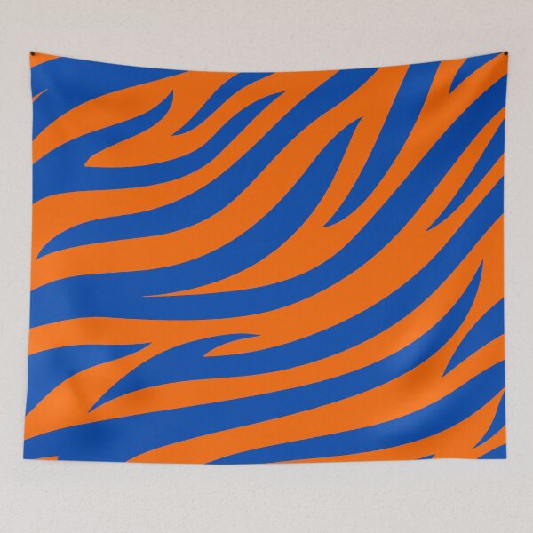 Item preview, Modern Graphic Zebra Print Pattern | Orange & Blue designed and sold by Frohyou.