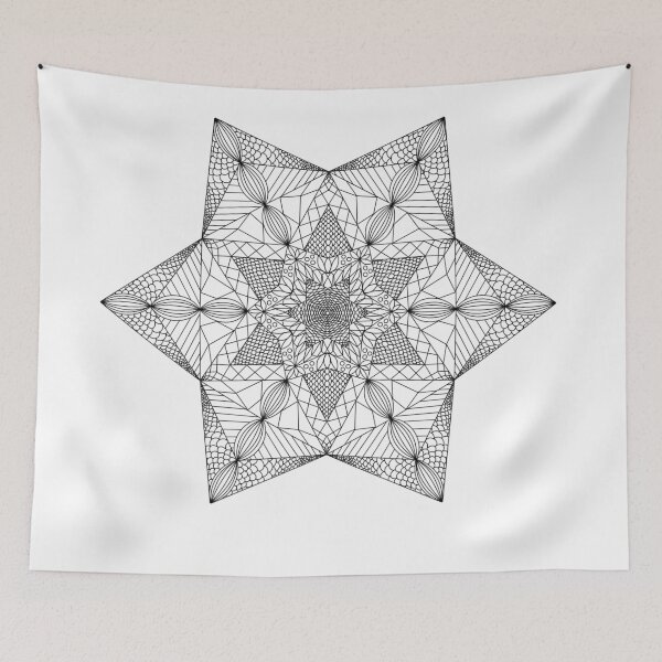 Item preview, Geometric star mandala designed and sold by FoxPix.