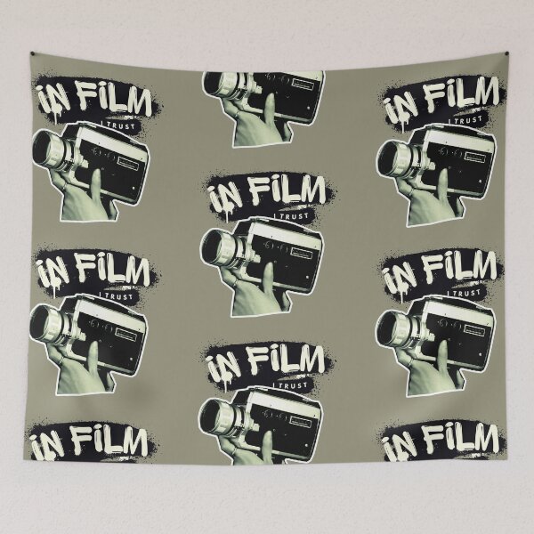 Item preview, In Film I Trust - Vintage Super 8 Camera Graffiti Art designed and sold by pulse_retail.