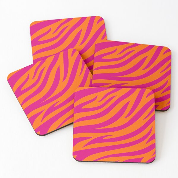Artikelvorschau, Modernes Zebra-Print-Muster | Orange & Rosa entworfen und verkauft von Frohyou.