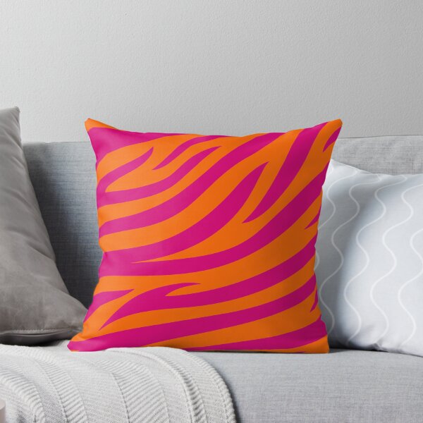 Item preview, Modern Graphic Zebra Print Pattern | Orange & Pink designed and sold by Frohyou.