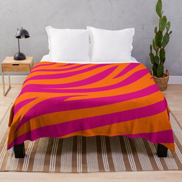 Item preview, Modern Graphic Zebra Print Pattern | Orange & Pink designed and sold by Frohyou.