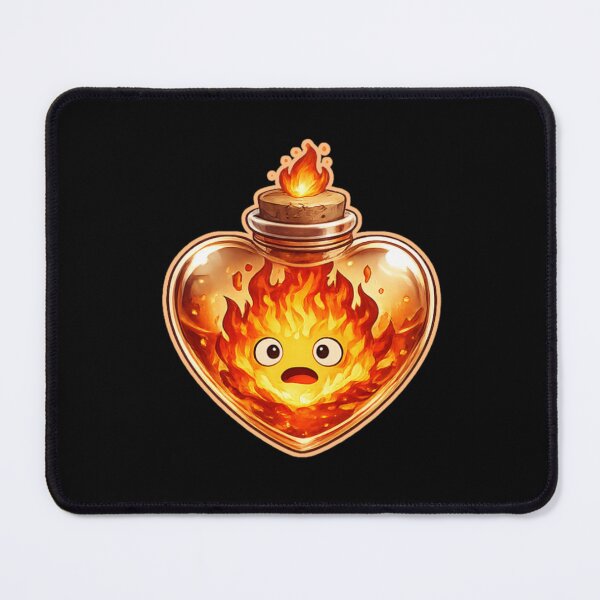 Item preview, Calcifer Heart designed and sold by SpookySparklesDesigns.