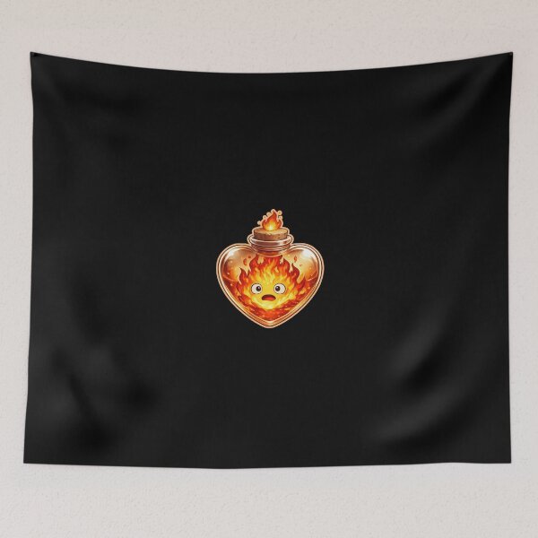 Item preview, Calcifer Heart designed and sold by SpookySparklesDesigns.