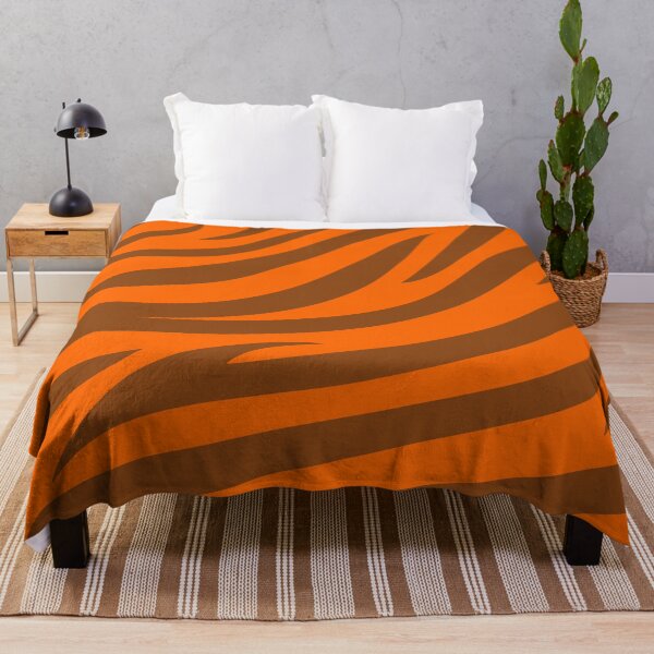Item preview, Modern Graphic Zebra Print Pattern | Orange & Brown designed and sold by Frohyou.