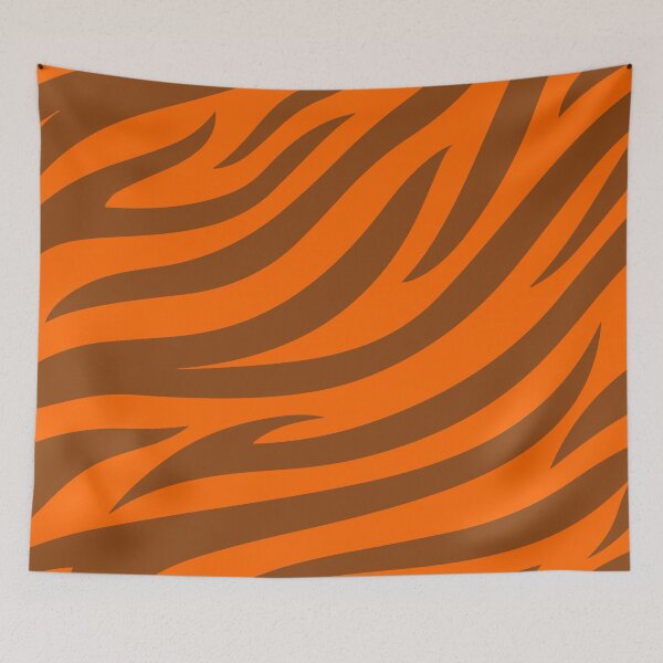 Item preview, Modern Graphic Zebra Print Pattern | Orange & Brown designed and sold by Frohyou.