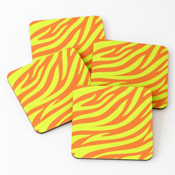 Item preview, Modern Graphic Zebra Print Pattern | Orange & Chartreuse designed and sold by Frohyou.