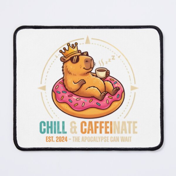 Item preview, Cute Capybara Chilling on Float with Coffee - Funny Animal Summer Vibes designed and sold by maykgg.