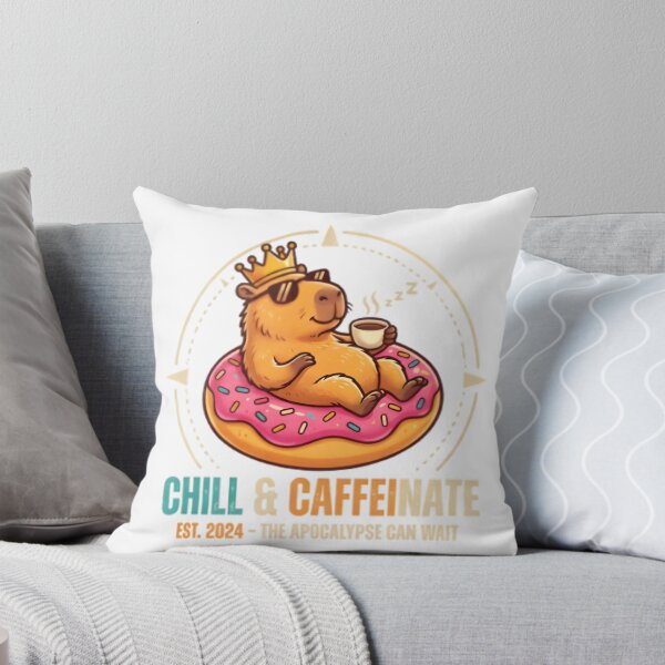 Item preview, Cute Capybara Chilling on Float with Coffee - Funny Animal Summer Vibes designed and sold by maykgg.