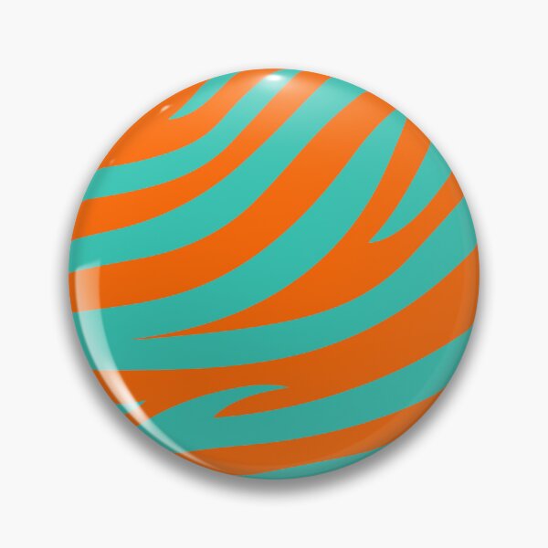 Item preview, Modern Graphic Zebra Print Pattern | Orange & Teal designed and sold by Frohyou.