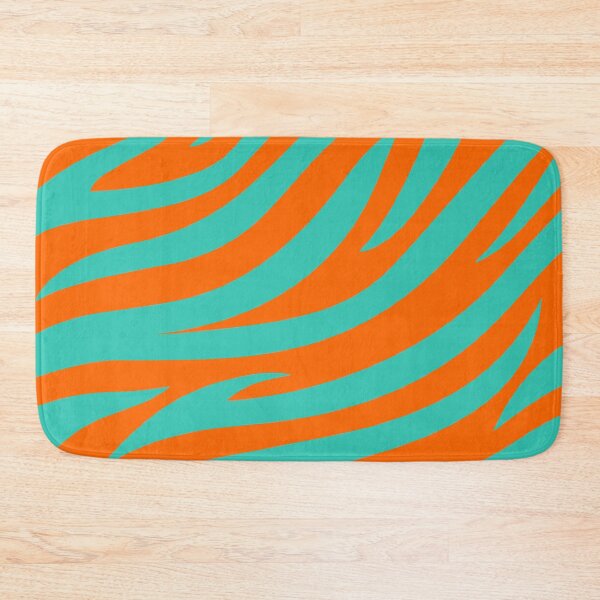 Item preview, Modern Graphic Zebra Print Pattern | Orange & Teal designed and sold by Frohyou.