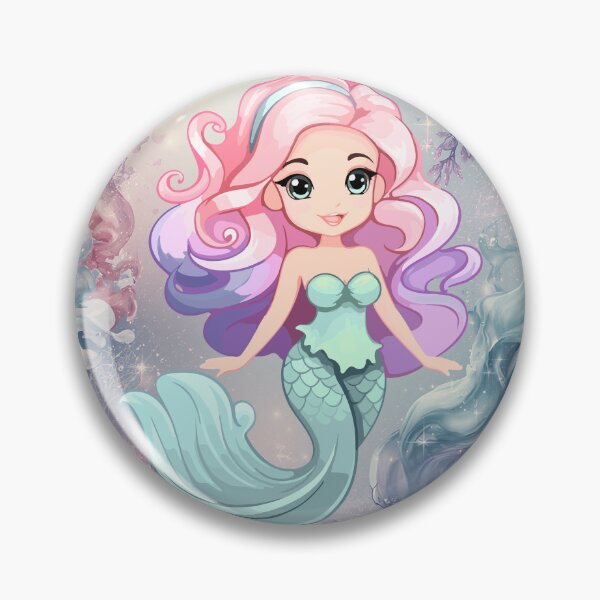 Item preview, Cute Pink Haired Mermaidcore Mermaid | Kawaii Ocean Fantasy Aesthetic designed and sold by Daily Mood Studio.