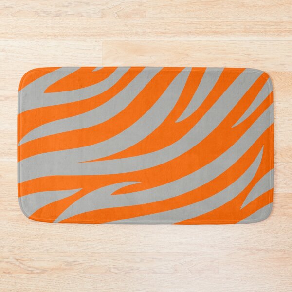 Item preview, Modern Graphic Zebra Print Pattern | Orange & Gray designed and sold by Frohyou.