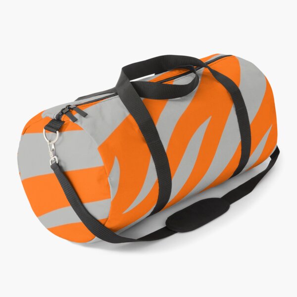 Item preview, Modern Graphic Zebra Print Pattern | Orange & Gray designed and sold by Frohyou.